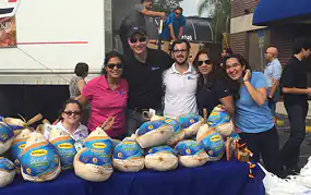 Attorneys with their giveaways